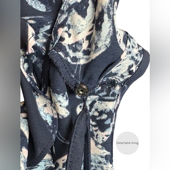 Thyme Maternity, Navy & White Patterned Dress, Medium 🤰 - Picture 8 of 10